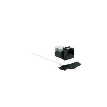 Cable Wholesale Cat6 Keystone Jack, Black, Toolless, RJ45 Female 327-120BK